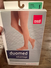 NEW Medi Duomed Advantage Thigh-High SUPPORT Stockings 20-30 mmHg Beige XL