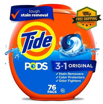 Tide PODS Original Scent Liquid Laundry Detergent Pacs   76 Pack