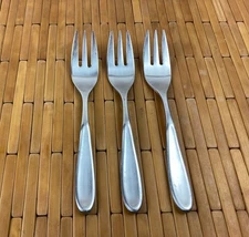 Set of 3 Stainless SALAD FORKS Retroneu TIVOLI CONTOUR Satin  6 3/4"  CHINA