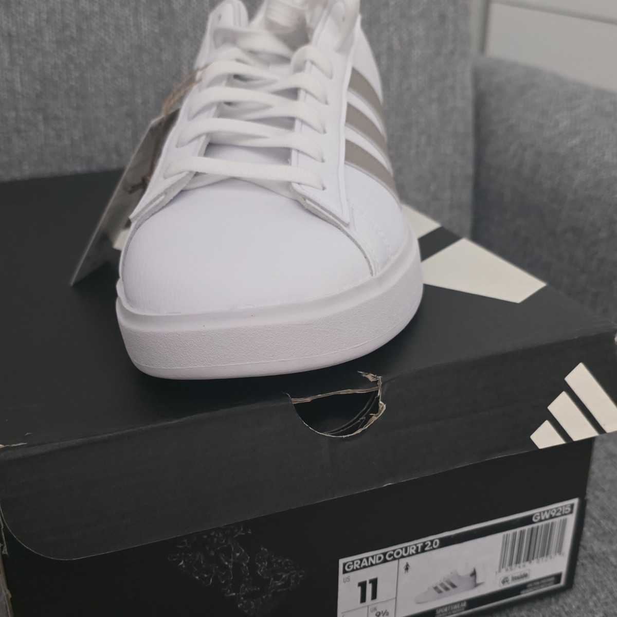 adidas gazelle silver green womens Adidas Women's Lace Up Grand Court 2.0 Cloudfoam Lifestyle Low-Top Sho   Ewirelessgear