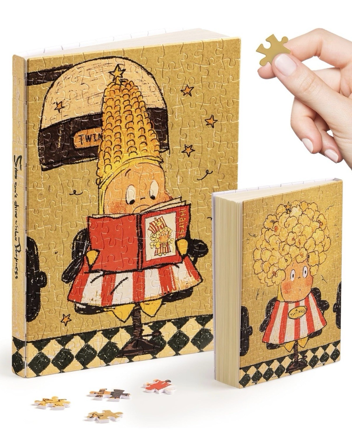 PieceRelax A5 Puzzle Journal Twinkle Twinkle & Pop Salon, 329 Pcs, New/Sealed