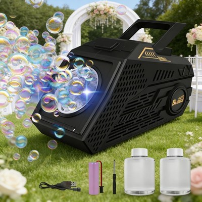 LED Seifenblasenmaschine Seifenblasen Maschine Blasenmaschine Tragbar für Stage