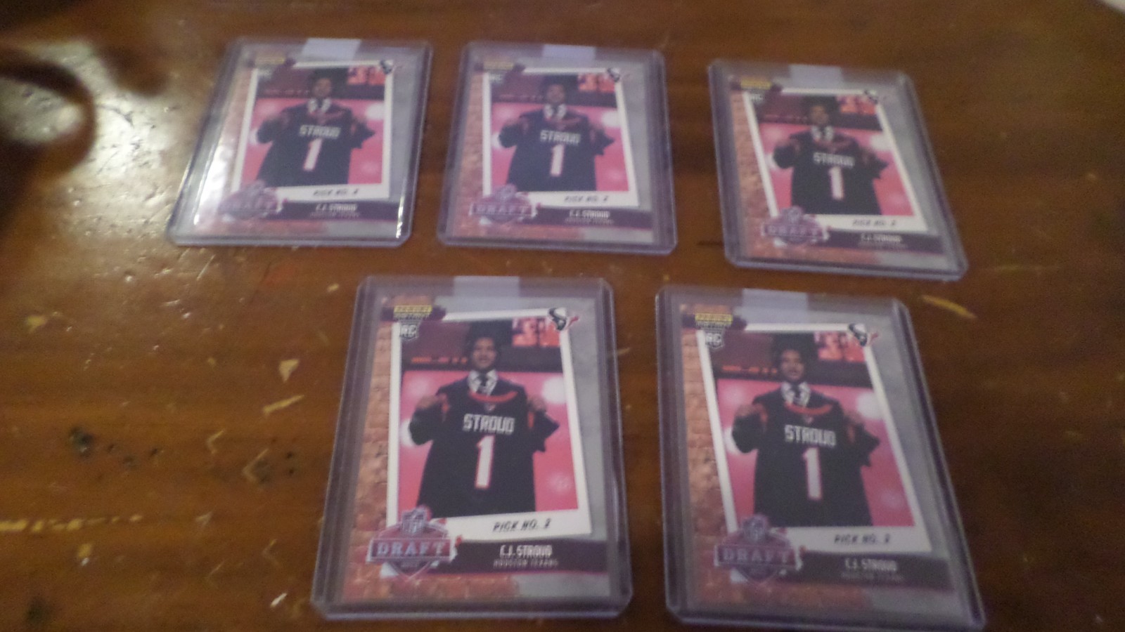 5 C.J. Stroud Rc 2023 Panini Instant NFL Draft Night Rookie Card No. DN2 Texans