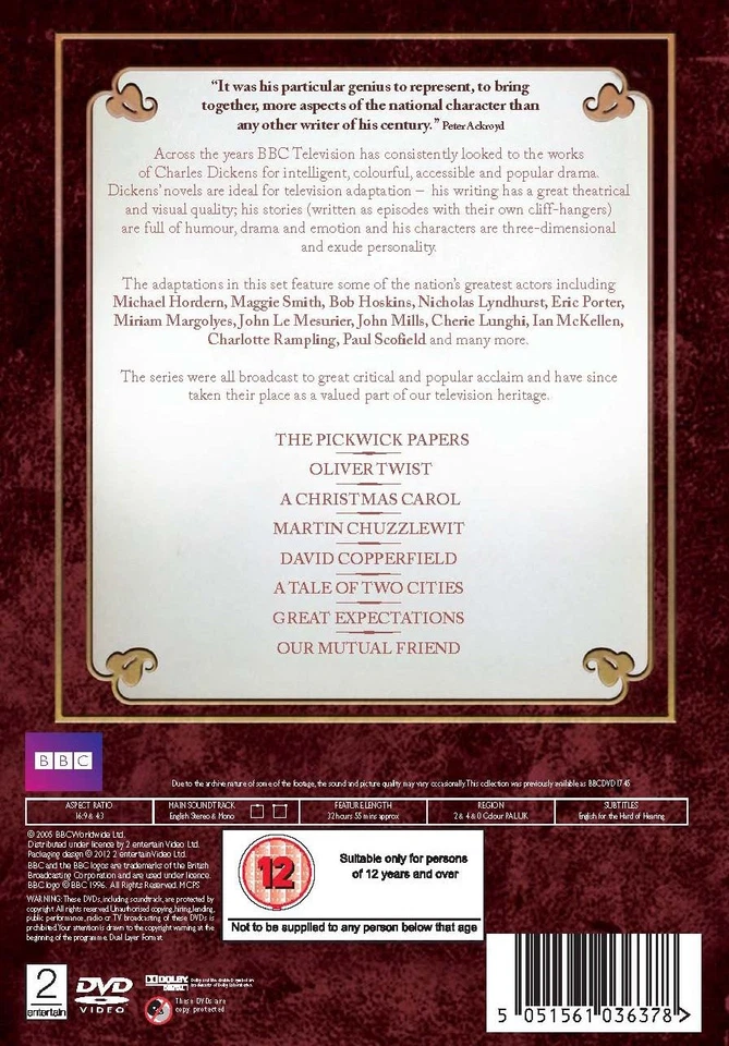 Charles Dickens Collection (Repackaged) (DVD) Michael Hordern Maggie Smith - Image 2 of 3