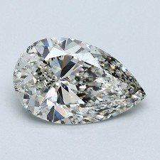 Pear Cut 1.50 CT Certificate GIA Natural Mined Diamond Loose J color I1 clarity 3473.33 per carat