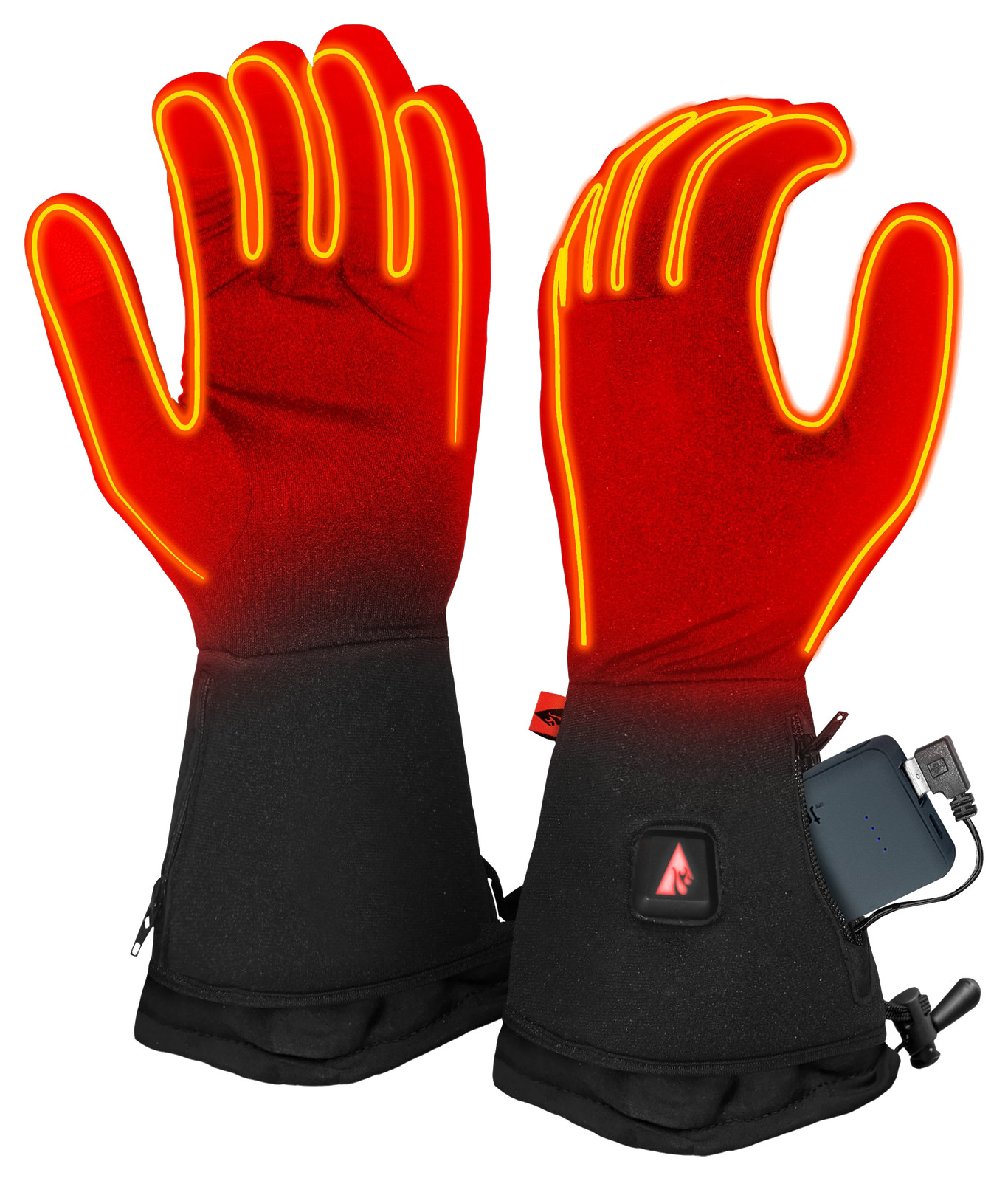 ActionHeat 5V Battery Heated Glove Liners for Men Black L/XL