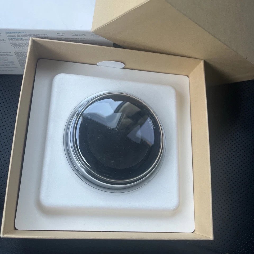 NEST 3rd Generation Learning Black Programmable Thermostat T3016US Open Box - Image 4 of 4