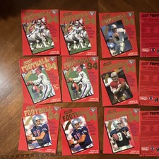 Action Packed 1994 NFL Football Card Lot 9 Cards 24KT Gold and backs