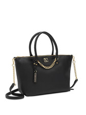 NEW Victoria's Secret Black Lily Satchel Handbag Crossbody Bag