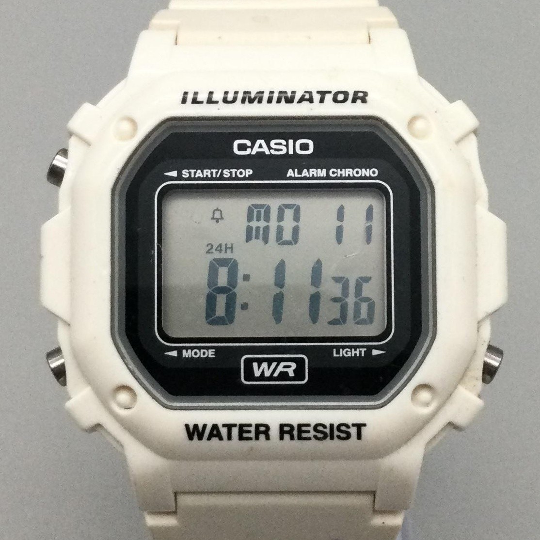 Casio 3224 F-108WHC Mens Watch 42mm Digital Illuminator White