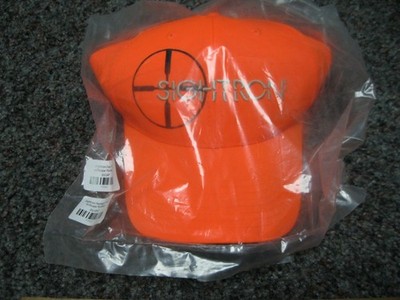 Vintage NEW in bag Hat orange Adjustable Sightron ''Set your sights on Cightron