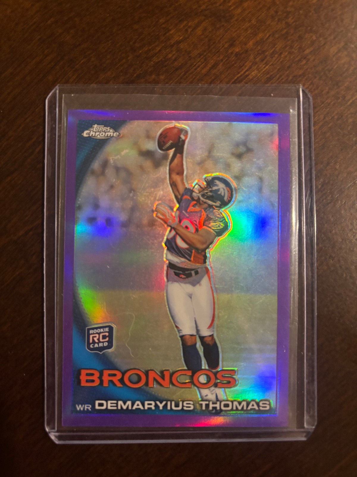 2010 Topps Chrome - Demaryius Thomas #C110 Purple Refractor /555 (RC)
