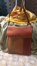 Vintage Genuine Leather Brown Shoulder Bag Handbag