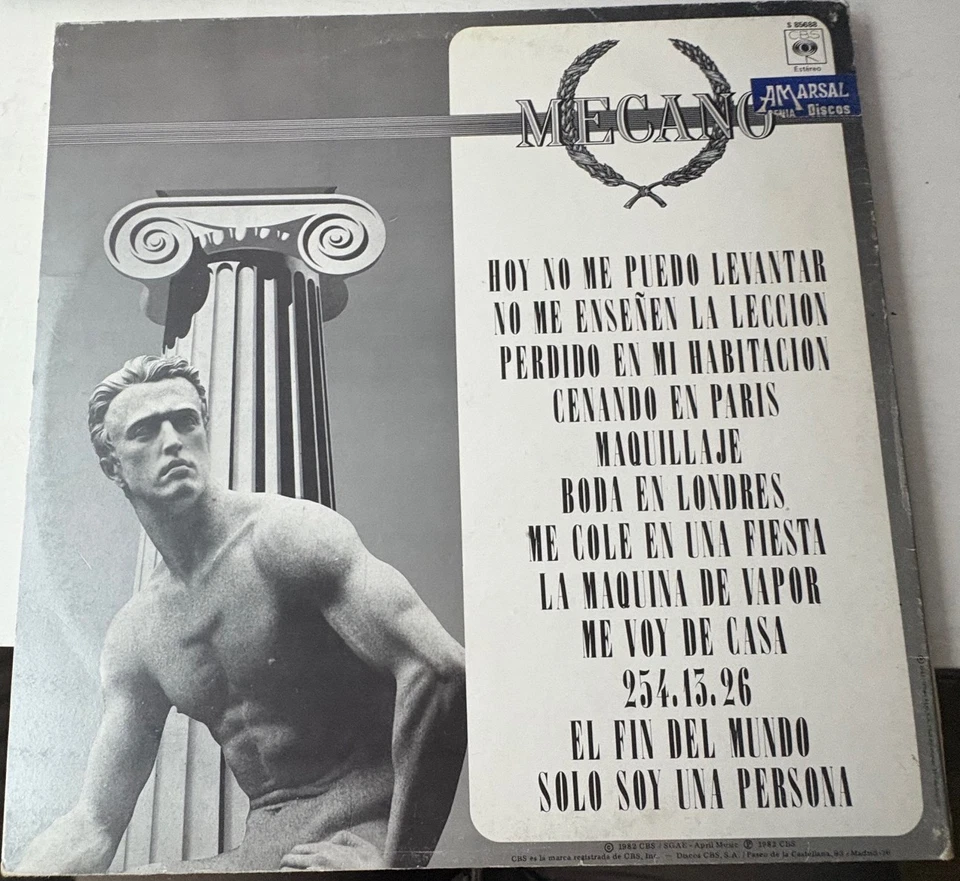 Mecano "Mecano"  12" Vinyl  Album Soul Pop Indie Rock 1982 Spanish - Image 2 of 2