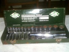 SK 1/2" drive socket set 4123-6 23pc. W/ 5 add on sockets