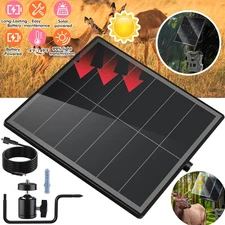 Solar Panel Power Charger 6,000mAh Battery for Trail Camera Hunting Game Cameras