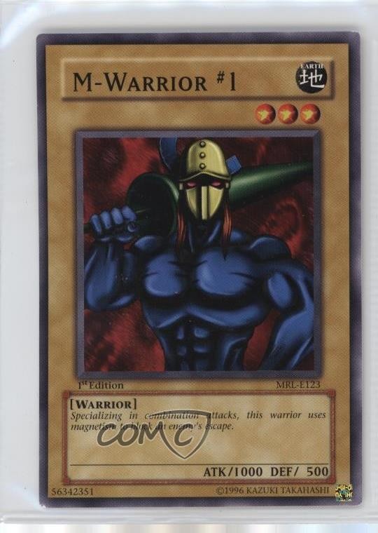 M-Warrior #1 European 1st Ed. YuGiOh Magic Ruler #MRL-E123 2002
