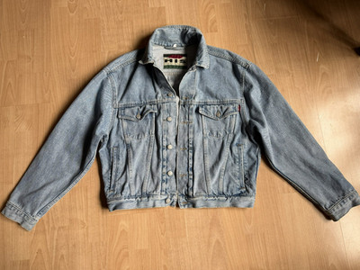 H.I.S. VINTAGE 90s DENIM TRUCKER JACKET GR.M BLAU LEVIS WRANGLER LEE