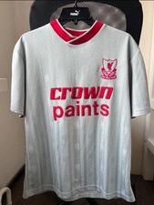 LIVERPOOL AWAY 1987 RETRO FOOTBALL SHIRT SOCCER JERSEY sz L
