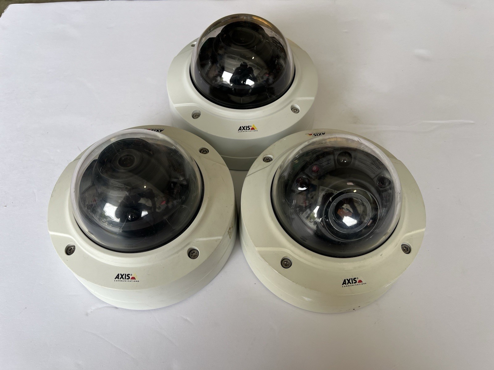 LOT OF 3 AXIS P3225-LVE MKII 0955-001 Network Dome Security Camera UNTESTED