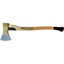 Forstaxt Holzaxt Gartenaxt 1000 g Eschenstiel mit Schlagschutz polierter Kopf