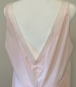Vintage Vanity Fair Pink Nylon Nightgown Size 42 Gorgeous Embroidered Bodice