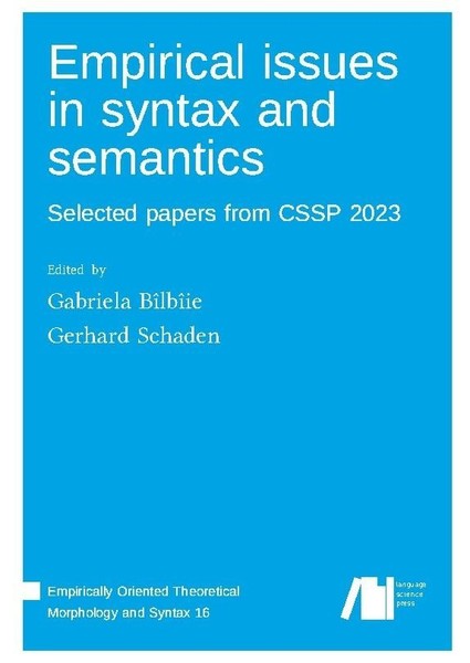 Empirical Issues In Syntax And Semantics Gabriela BîLbîIe-image