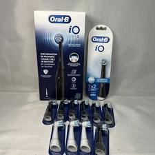 Oral-B iO Series 2 Rechargeable Electric Powered Toothbrush  Black + 12 Refills