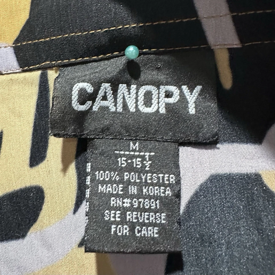 Camisa De Colección Años 90 Botón Para Hombres M AOP Gángster Hip Hop Rap DJ Canopy Marca Y2K Foto 4 de 4