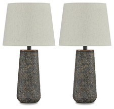 Signature Design by Ashley Casual Chaston Table Lamp Set of 2  Antique Bronze