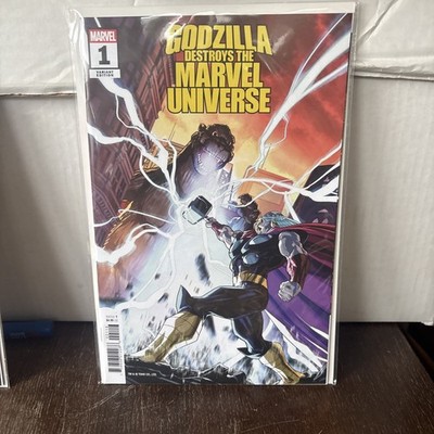 GODZILLA DESTROYS THE MARVEL UNIVERSE 1:25 WOODS VARIANT MARVEL COMICS 2025