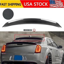 Fit For Chrysler 300 300s 300c 2011-2023 Carbon Fiber Rear Spoiler Trunk Wing