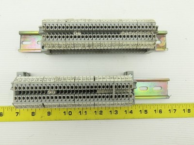 Phoenix Contact UK3 DIN Rail W/30 Terminal Block Strip 28-12 AWG Lot of 2