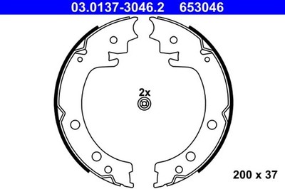 ATE Bremsbackensatz Feststellbremse 03.0137-3046.2 für VITARA TD SUZUKI JT TE 2