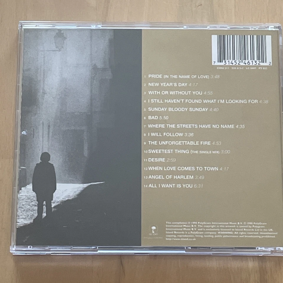 CD "U2 - THE BEST OF 1980 - 1990" Island Records CIDU 211/524 613-2, 14 Tracks - Bild 2 von 3