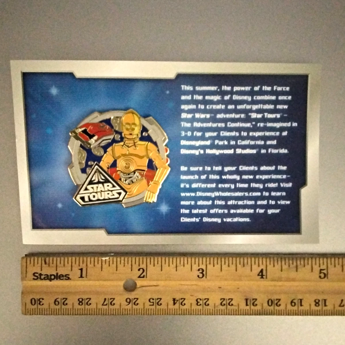 Star Tours Star Wars Disney Attraction & Ride Pins (1968-Now) for