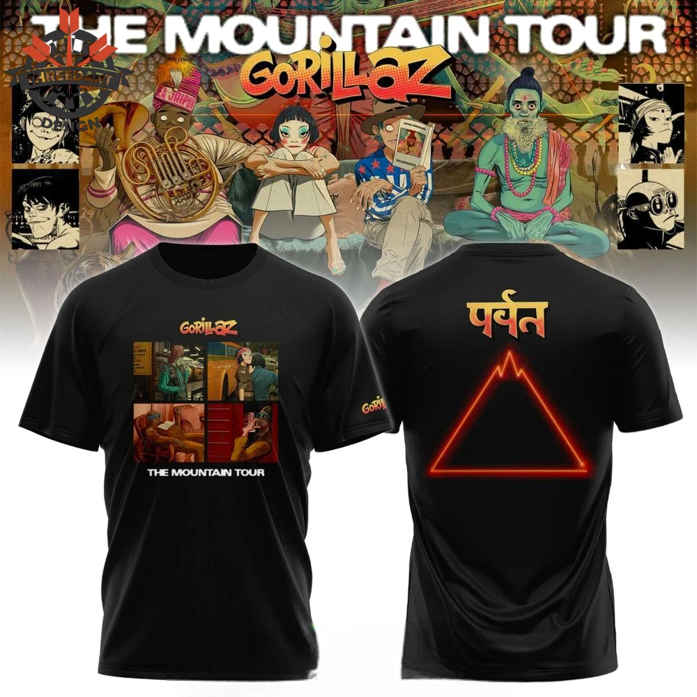 Gorillaz The Mountain Tour T-Shirt