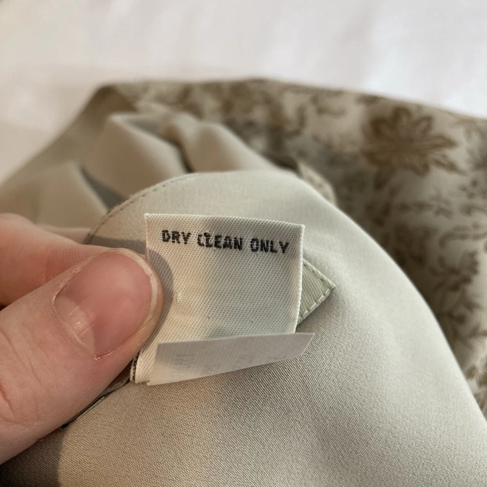 Falda midi Banana Republic para mujer beige floral seda talla 14 neutra carrera Foto 4 de 4