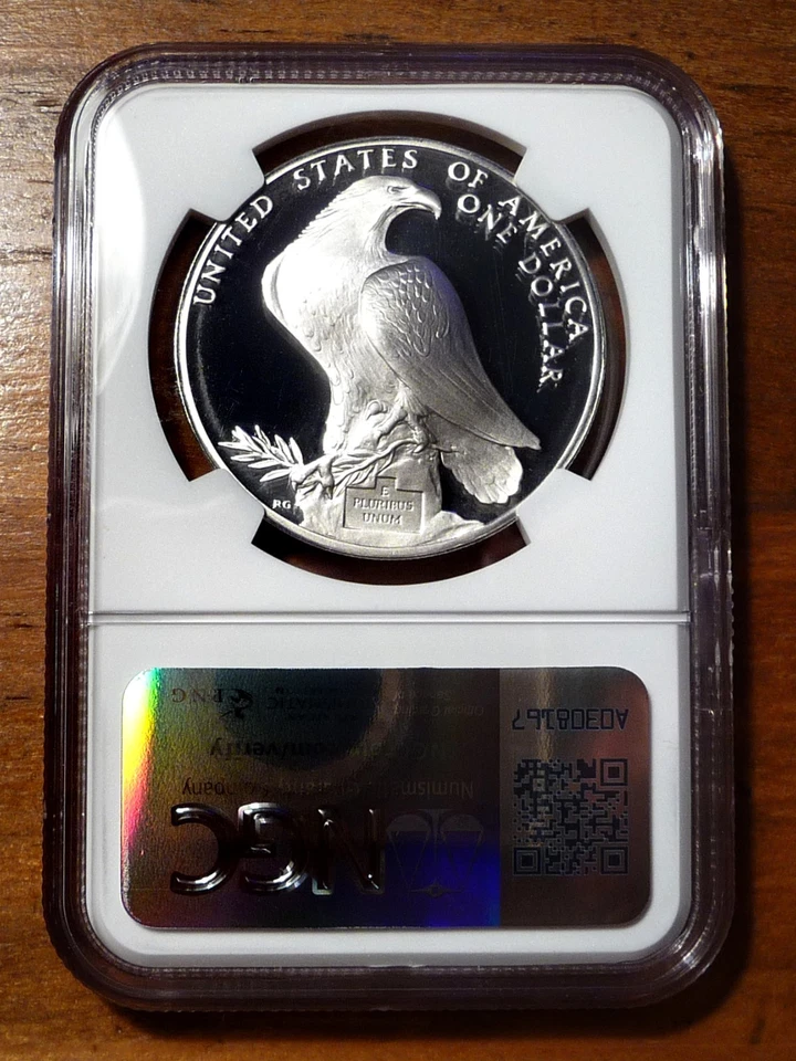 1984-S LA Olympics 90% Silver Dollar Proof NGC PF69 Ultra Cameo - Image 4 of 4