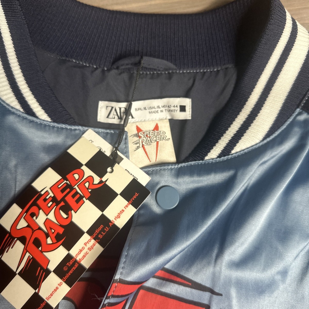ZARA SPEED RACER TATSUNOKO PRODUCTION GRAPHIC BOMBER VARSITY ZARA SPEED RACER TATSUNOKO PRODUCTION GRAPHIC BOMBER VARSITY