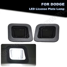 2x Smoked LED License Plate Rear Tag Lights For 2003-18 Dodge Ram 1500 2500 3500