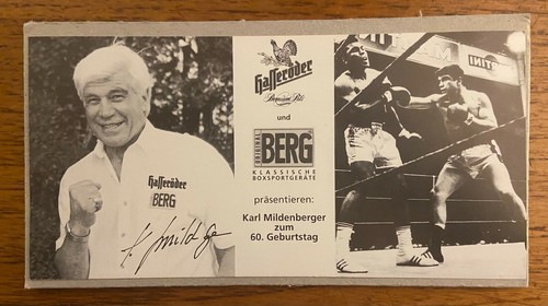 KARL MILDENBERGER, GERMAN HEAVYWEIGHT BOXING CHAMPION SIGNATURE - Picture 2 of 2