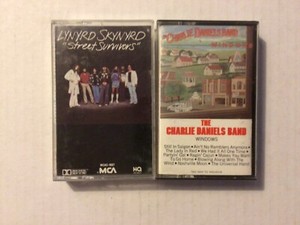 SOUTHERN ROCK 2 CASSETTE LOT - LYNYRD SKYNYRD & CHARLIE DANIELS BAND - NO CD