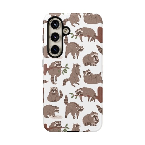 Raccoon Forest Phone Case - Cute Woodland Design, Animal Lover Gift - Dual Layer - Picture 132 of 177