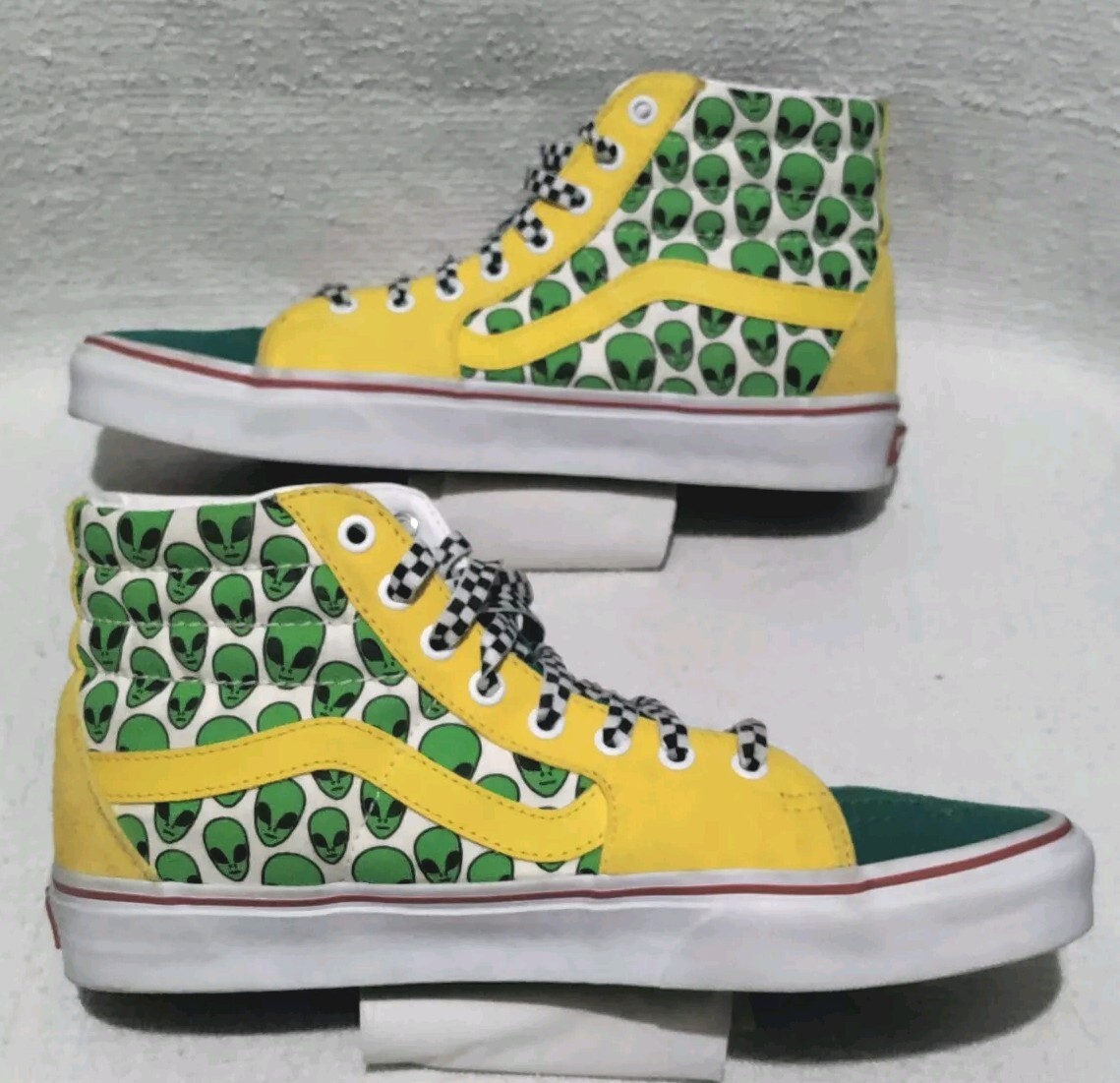 VANS Green Alien UFO SK8 HI Skate Sneakers Mens Size 9/Womens