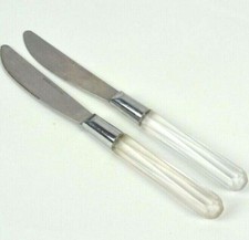 Stanley Roberts City Lights 2 Dinner Knives Frosted Plastic Hdl Prizm Stainless
