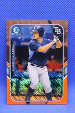 Casey Gillaspie 2015 Bowman Chrome Farm's Finest Minis ORANGE REFRACTOR /25 SP
