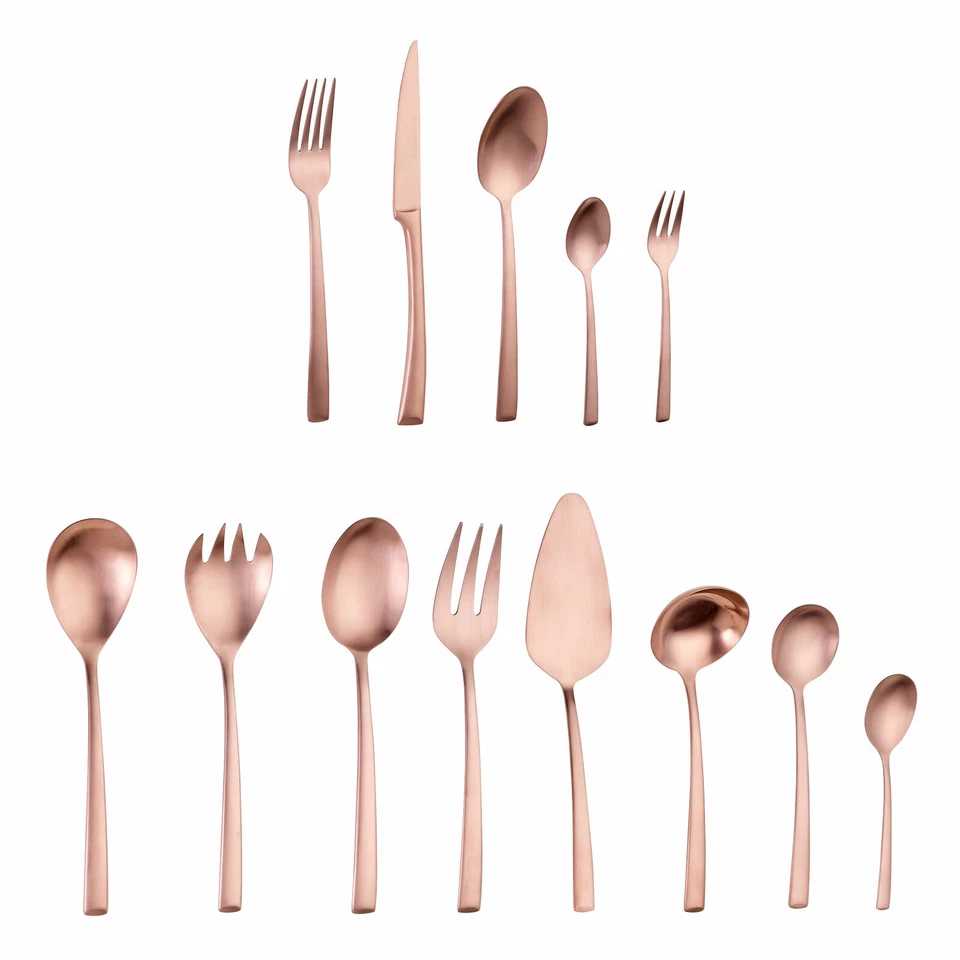 Echtwerk Tafelbesteck AVELINO 68tlg Essbasteck Besteckset Bronze Edition B-WARE