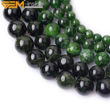 AAA Grade Green Dopside Natural Gemstone Precious Loose Beads Jewelry Making 15"