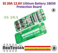 3S 20A 12.6V Li-ion Lithium 18650 BMS PCM Battery Protection Board
